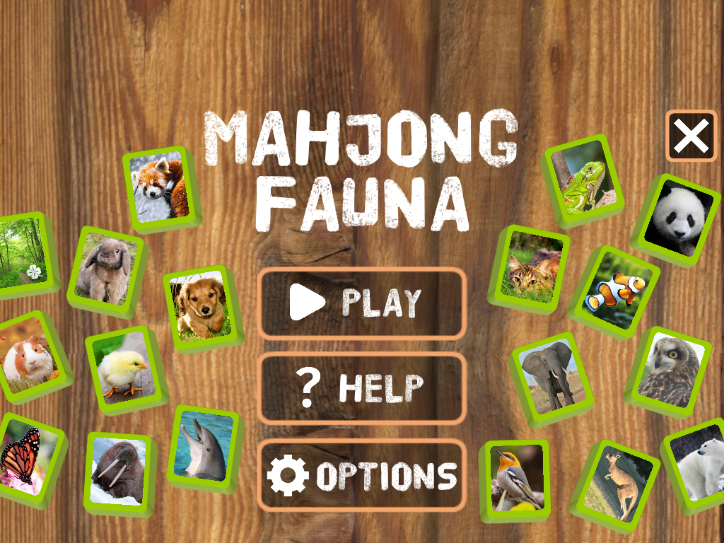 Mahjong Fauna on Tablet