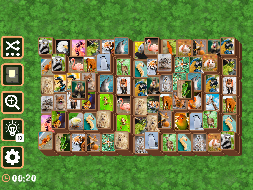 Mahjong Fauna on Tablet