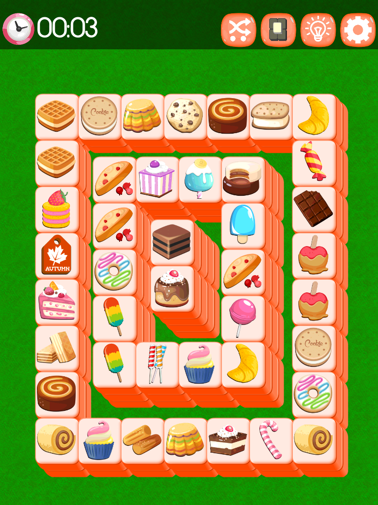 Mahjong Cookie on Tablet